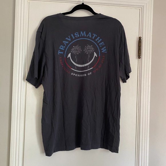 Travis Mathew Men's Party Boss Mens Golf T-Shirt Patriotic Size L - Picture 5 of 6